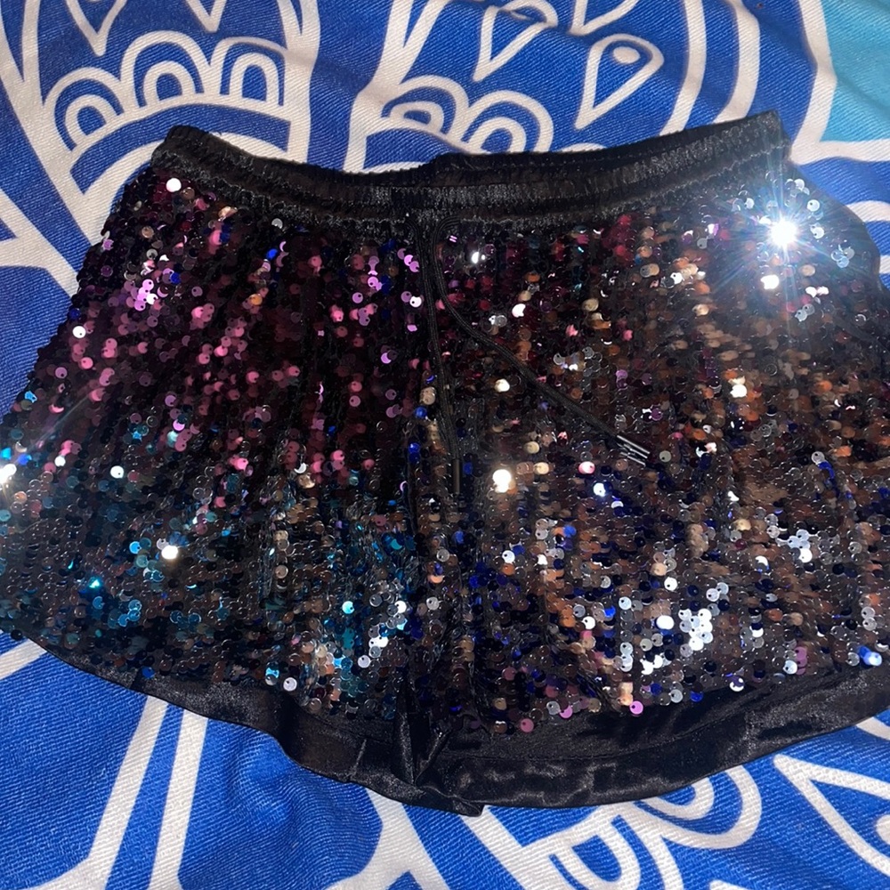 Dolls Kill sequin shorts